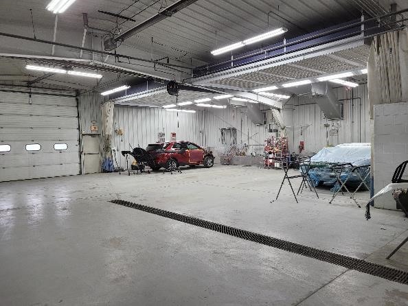 Paint prep area